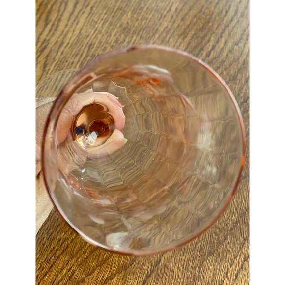 Vintage Etched Optic Pink Tiffin Franciscan Blush Pink - Picture 5 of 5